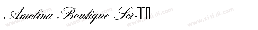 Amolina Boutique Scr字体转换